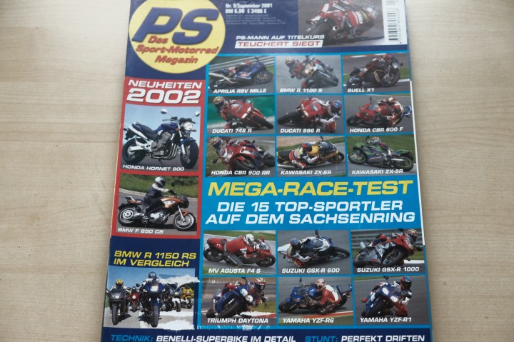 Deckblatt PS Sport Motorrad (09/2001)